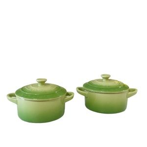 NEW Le Creuset PALM Mini Cocotte Set/2 🌴